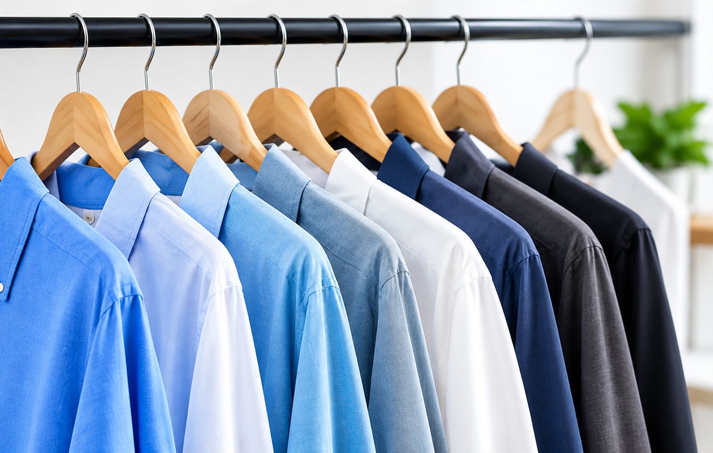 Camisas em cabides